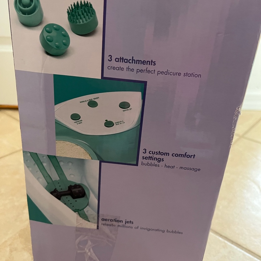 Con-air whirlpool bubbling massage foot spa - Picture 2 of 5